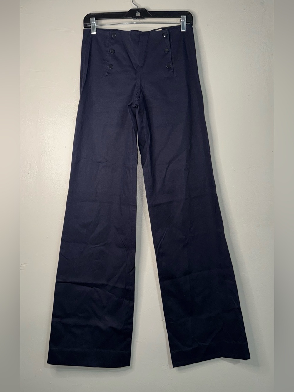 Tory Burch Navy Wide-Leg Sailor Pants